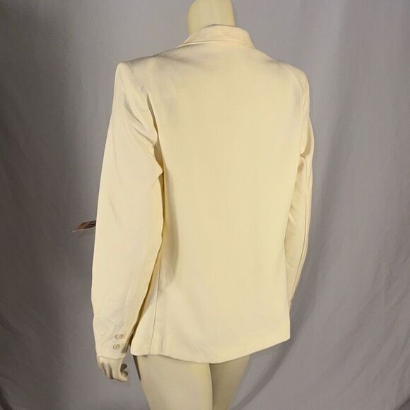 Vintage Sears Cream Blazers That Fit Women’s Button Down Blazer Size 14 - Picture 9 of 14